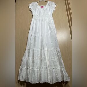 Betsey Johnson White Midi Skirt